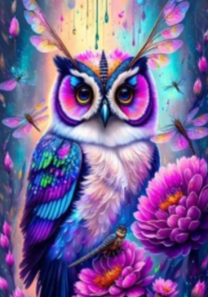 Diamond Painting Eule